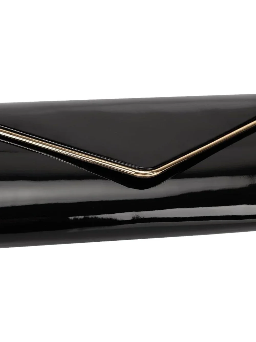 Shiny Patent Leather Envelope Clutch Purse for Women - Foldover Evening Bag